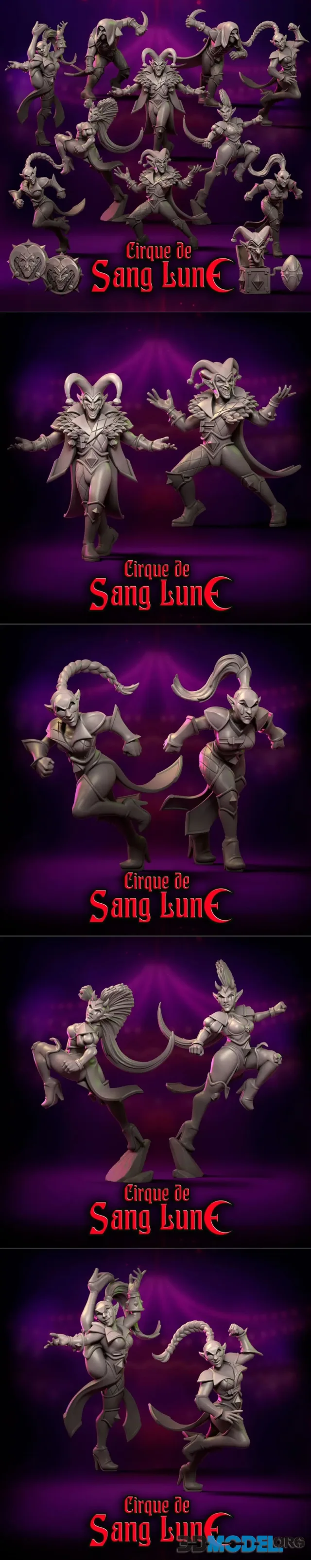 Punga Miniatures - Cirque de Sang Lune Part 1 October 2024 – Printable