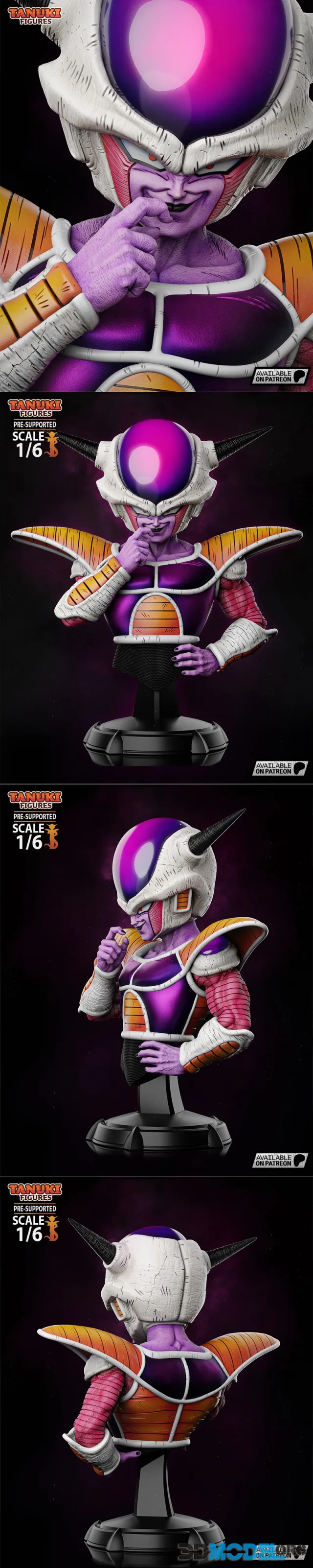 Tanuki figures - dragon ball Freeza Bust – Printable