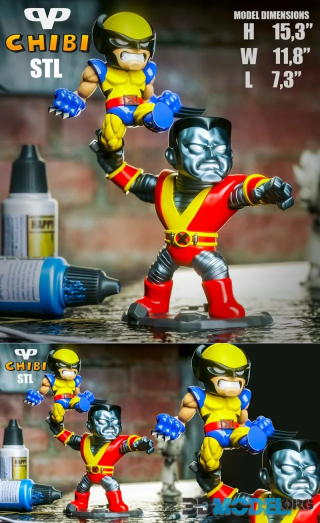 Collosus with Wolverine – Printable