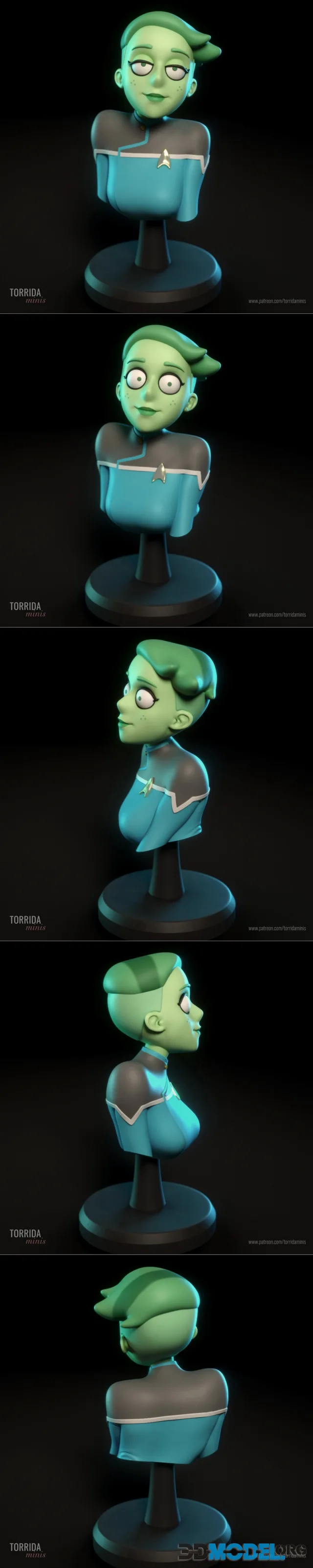 Torrida Minis - DVana Tendi Bust – Printable