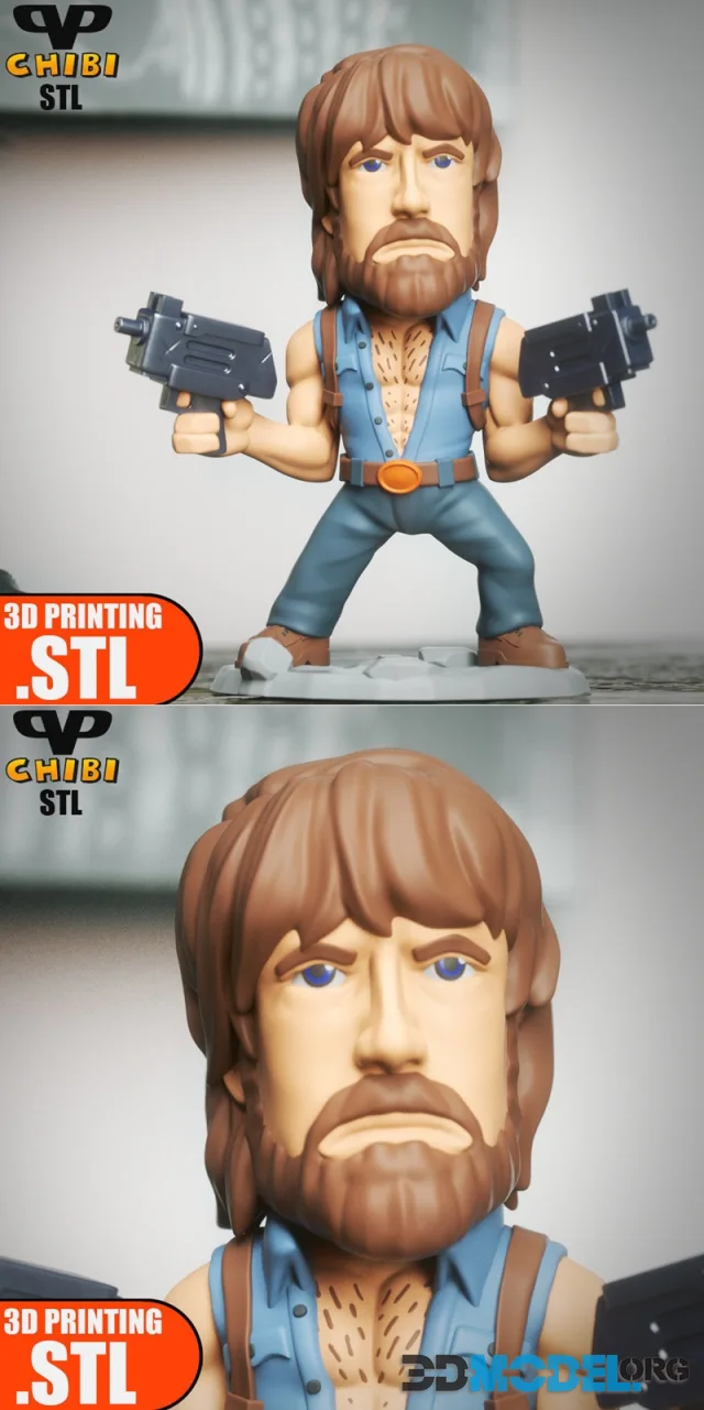 Chuck Norris Chibi – Printable