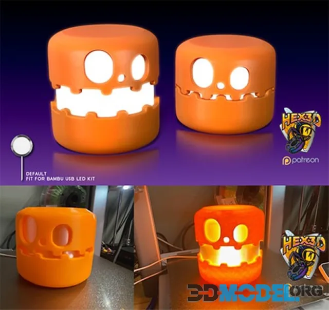 Hex3D - Pumpkin Lamp – Printable