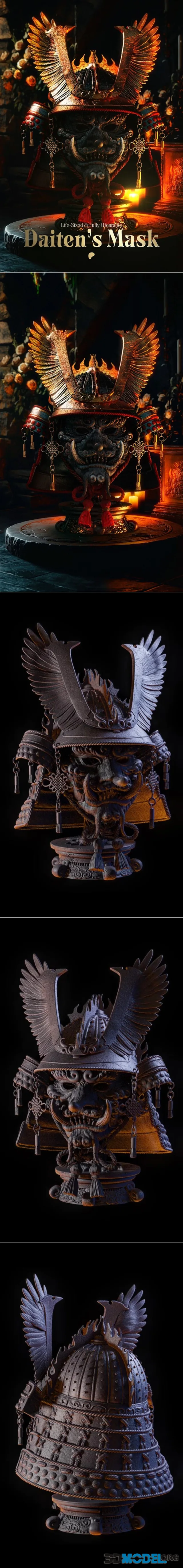 Black Forge Games - Daiten Mask – Printable