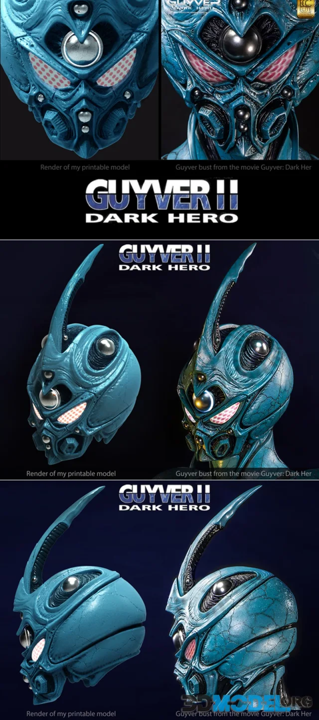 Guyver 2 Dark Helmet – Printable