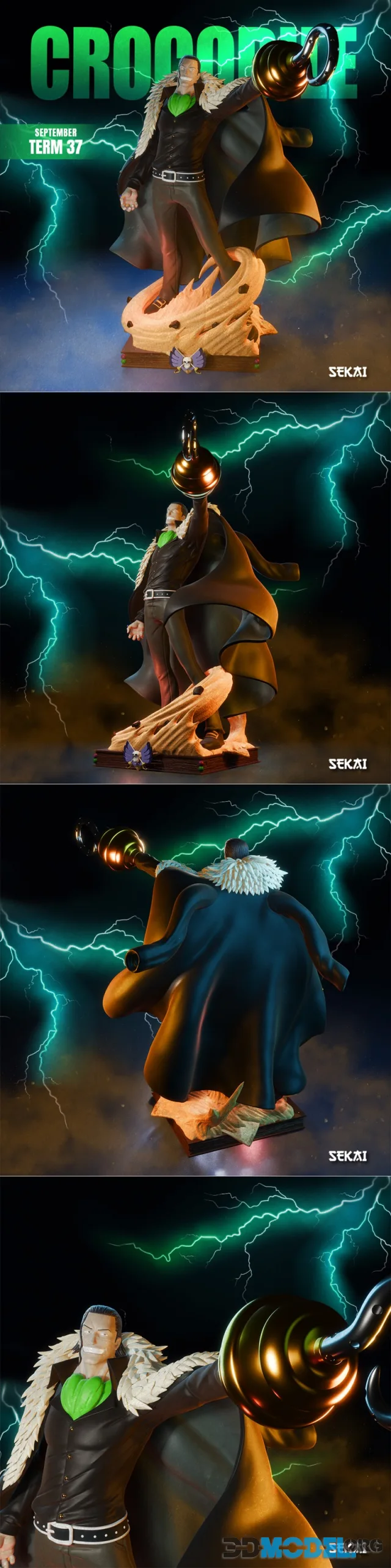 Sekai - Crocodile Statue and Bust – Printable
