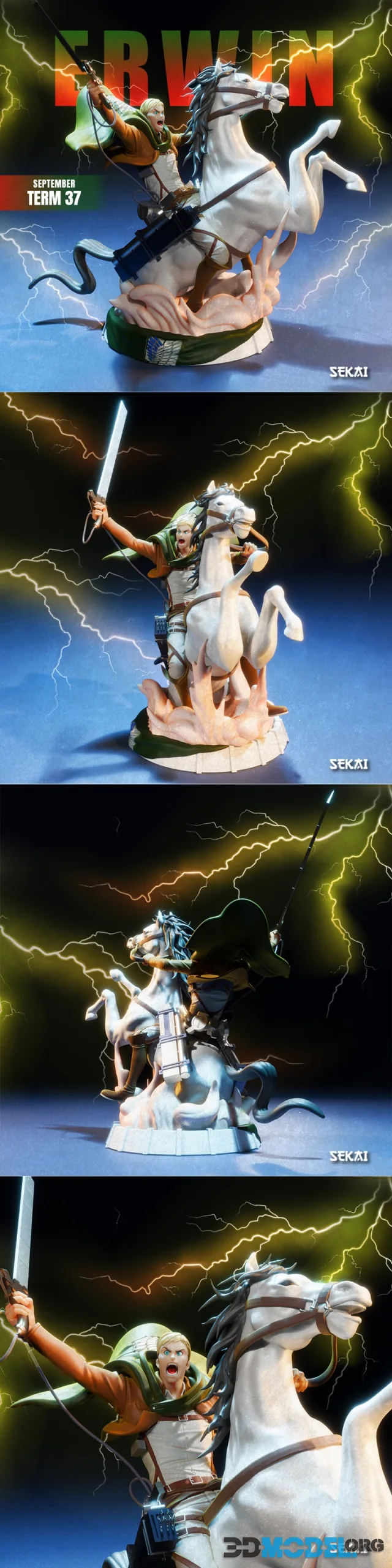 Sekai - Erwin Statue and Bust – Printable