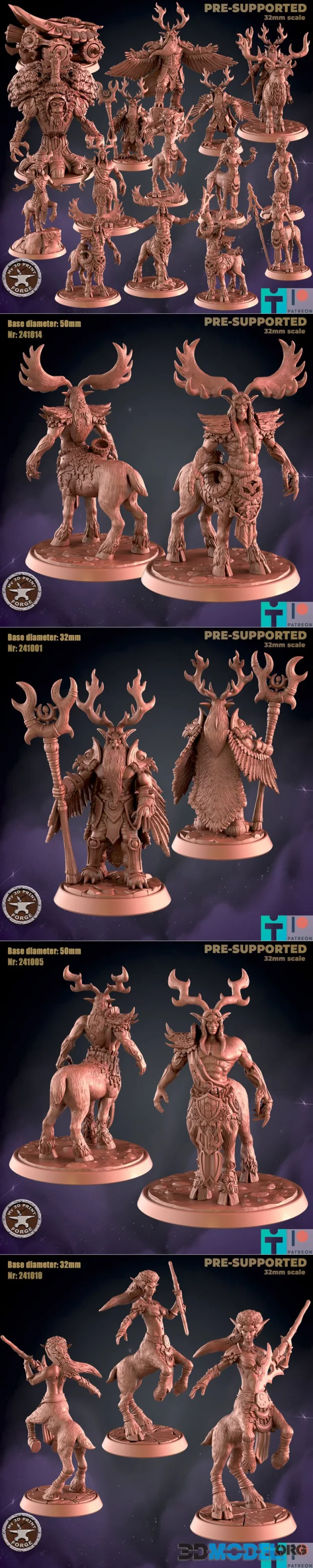 My3DPrintForge - Night Elves V2 October 2024 – Printable