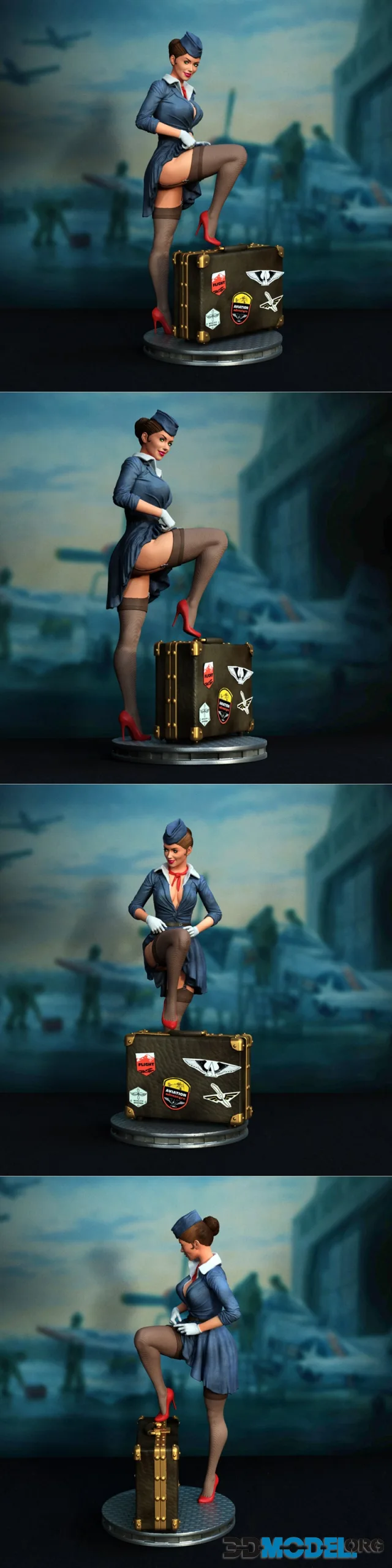 Exclusive - Stewardess Pinup – Printable