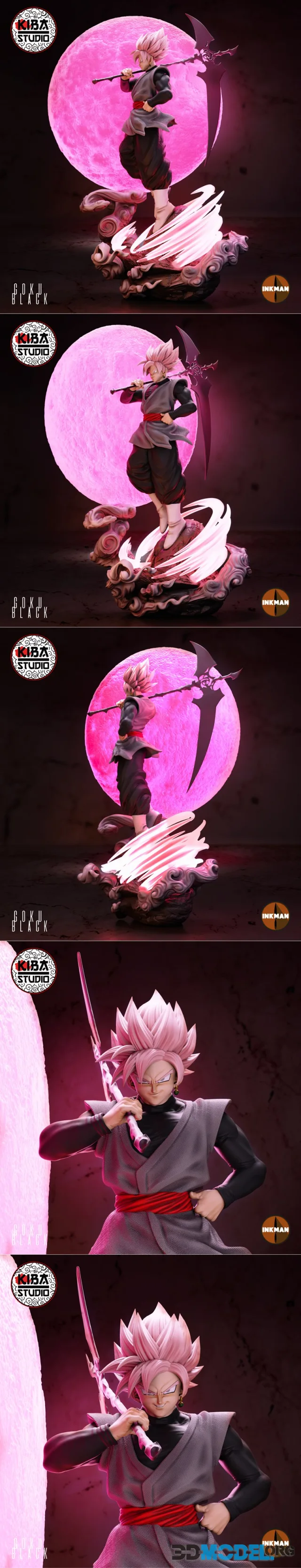 Kiba Studio - Goku Black Super Saiyan Rose – Printable