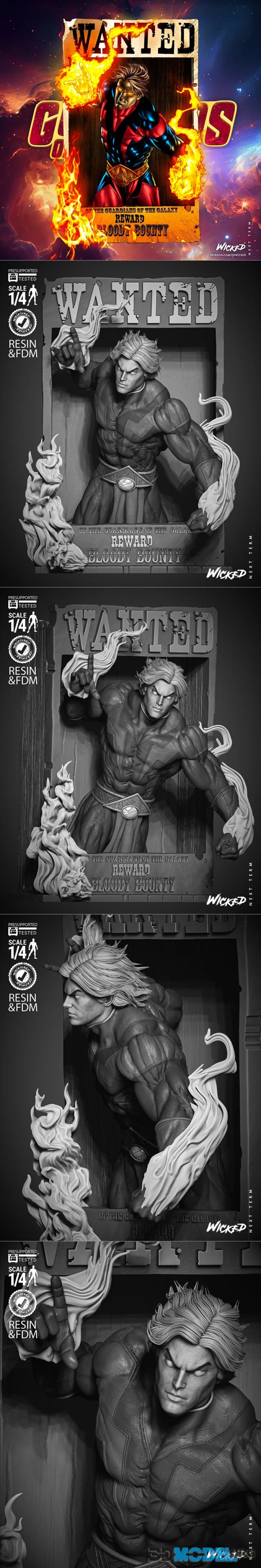 WICKED - Adam Warlock Poster Bust – Printable