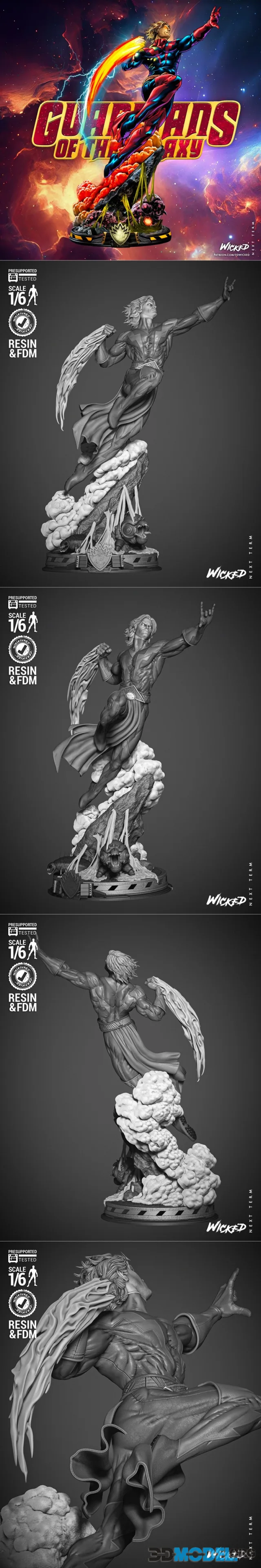 WICKED - Adam Warlock Sculpture – Printable