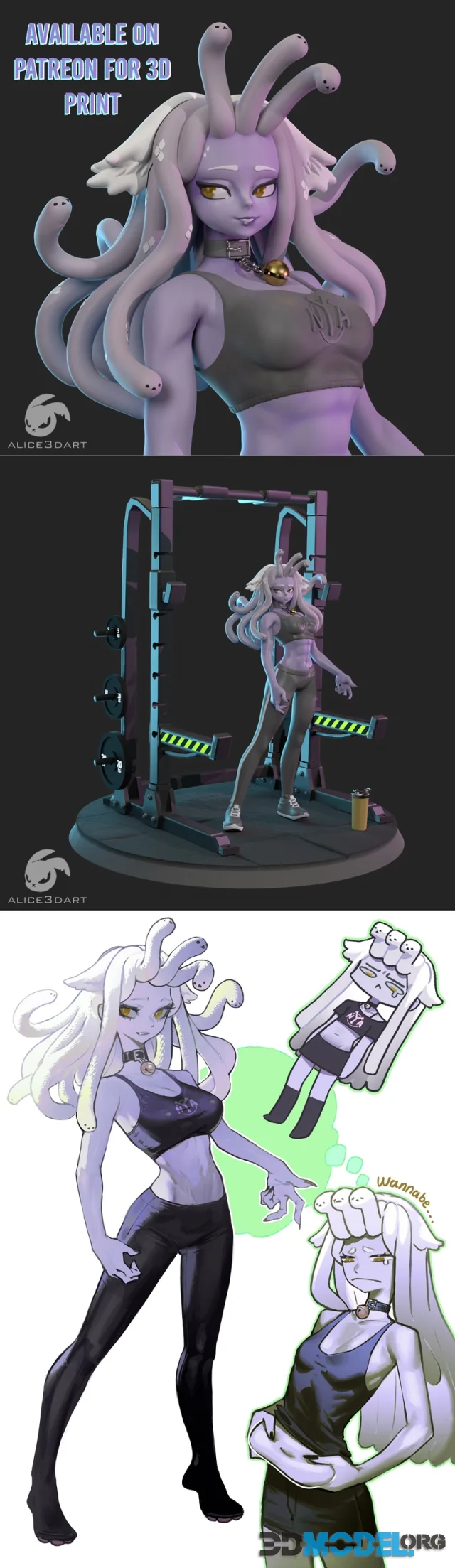 Alice3dart - Bailey dream body – Printable