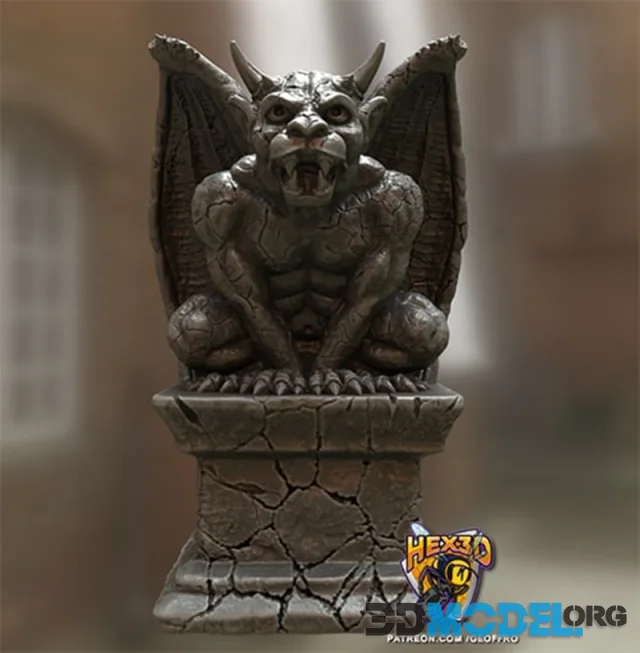 Hex3D - Gargolye1 – Printable