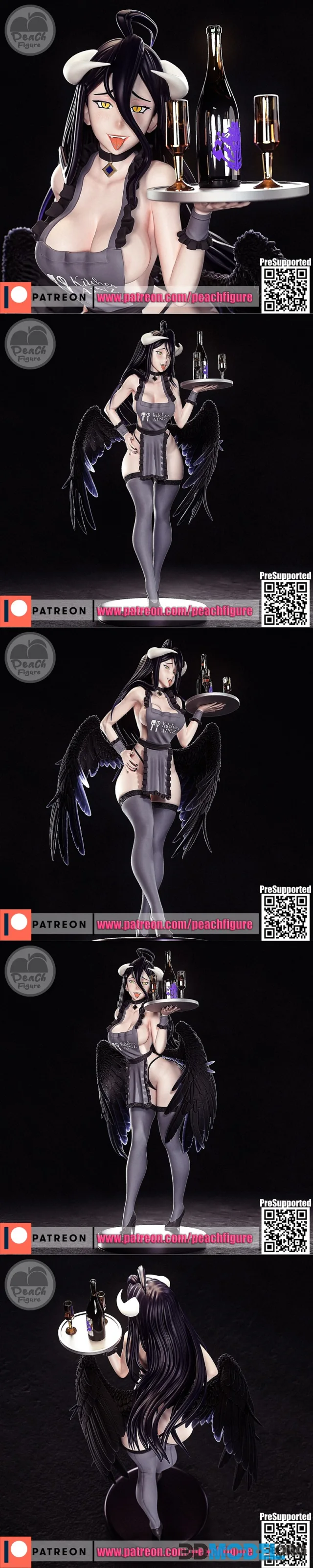Peach Figure - Albedo Overlord – Printable