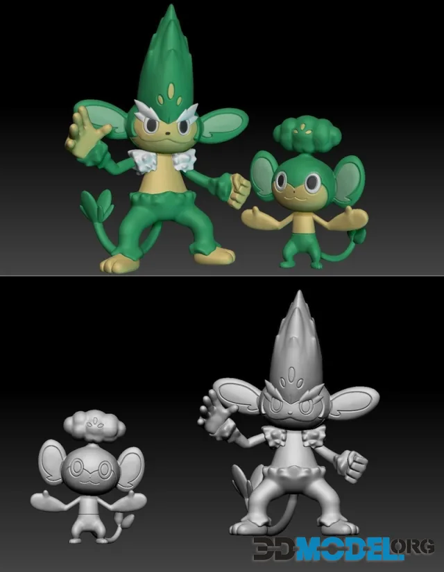 Pokemon Pansage Simisage – Printable