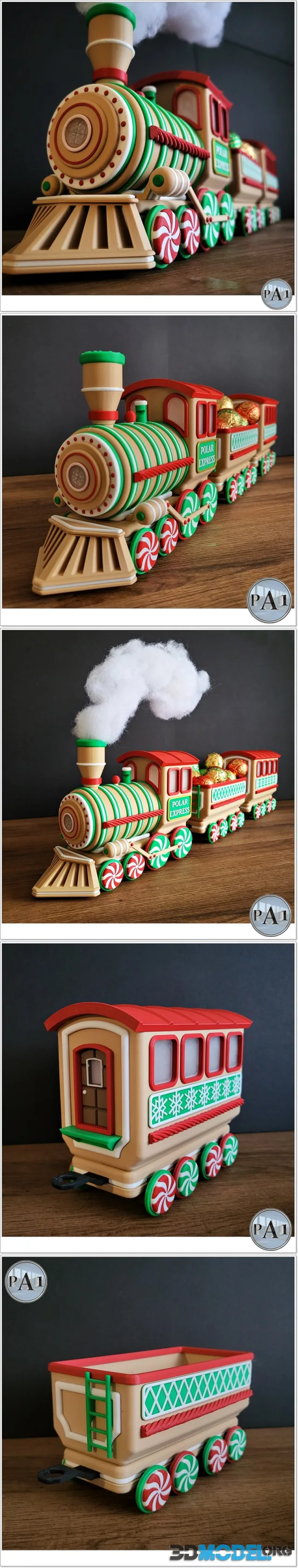 Christmas Gingerbread Train – Printable