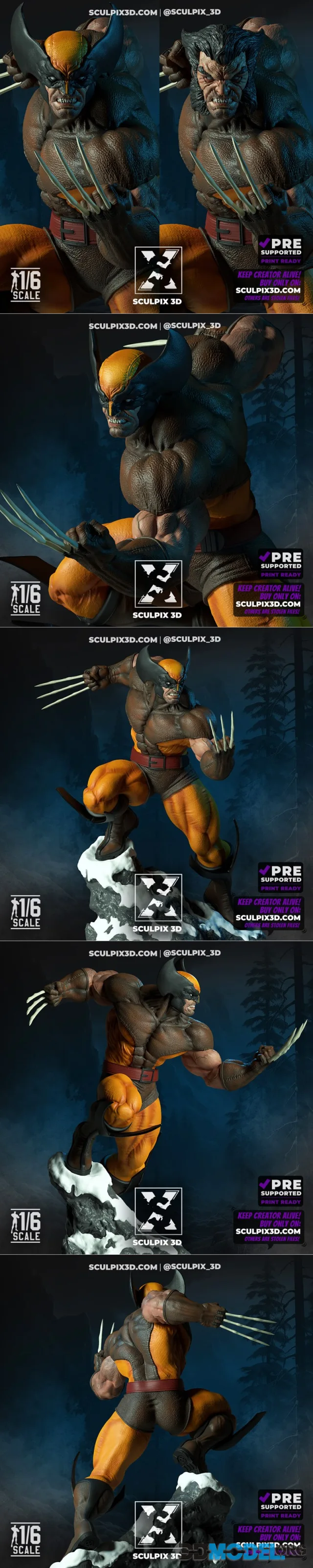 Sculpix - Wolverine – Printable