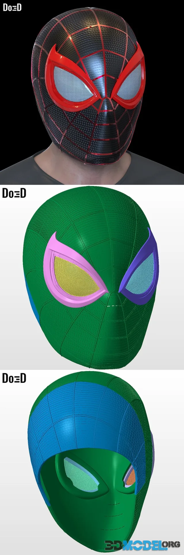 Miles Morales Insomniac Spider-Man 2 PS5 Helmet – Printable