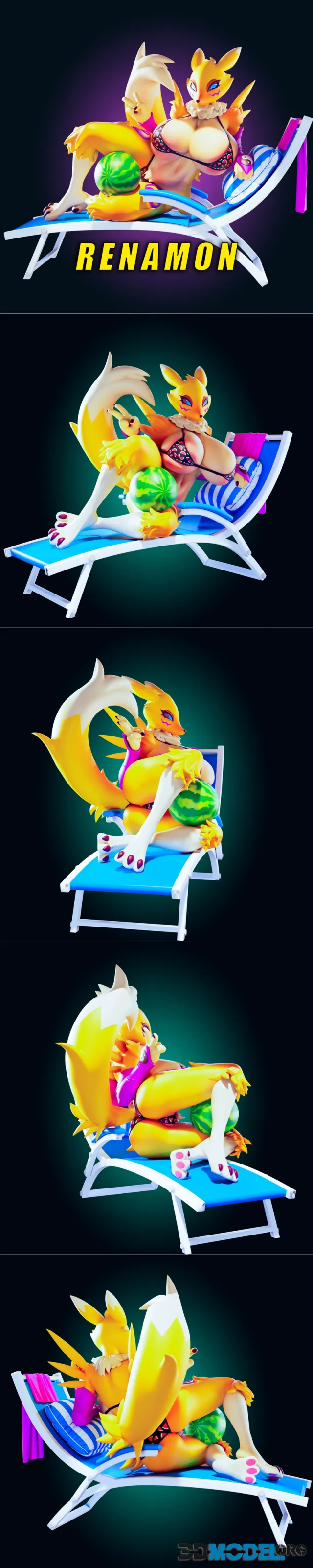 Officer Rhu - Renamon – Printable