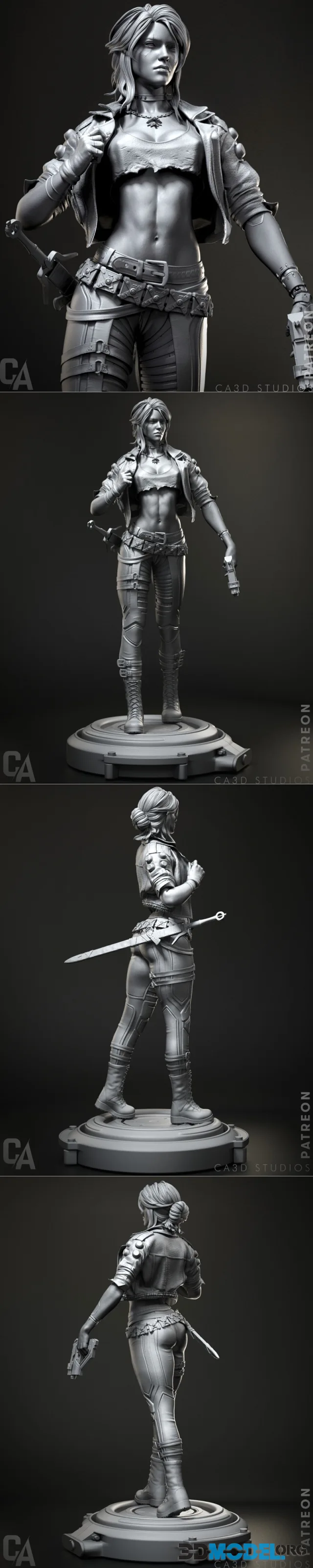 Ca 3d Studios - Cyberpunk Ciri – Printable