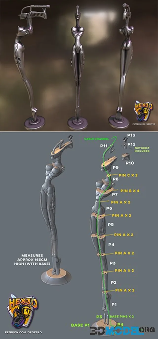 Hex3D - Giger Korn – Printable