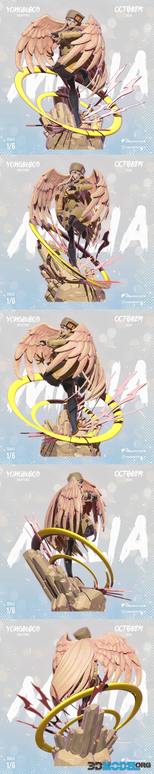 Yongblood Sculpture - Millia Rage – Printable