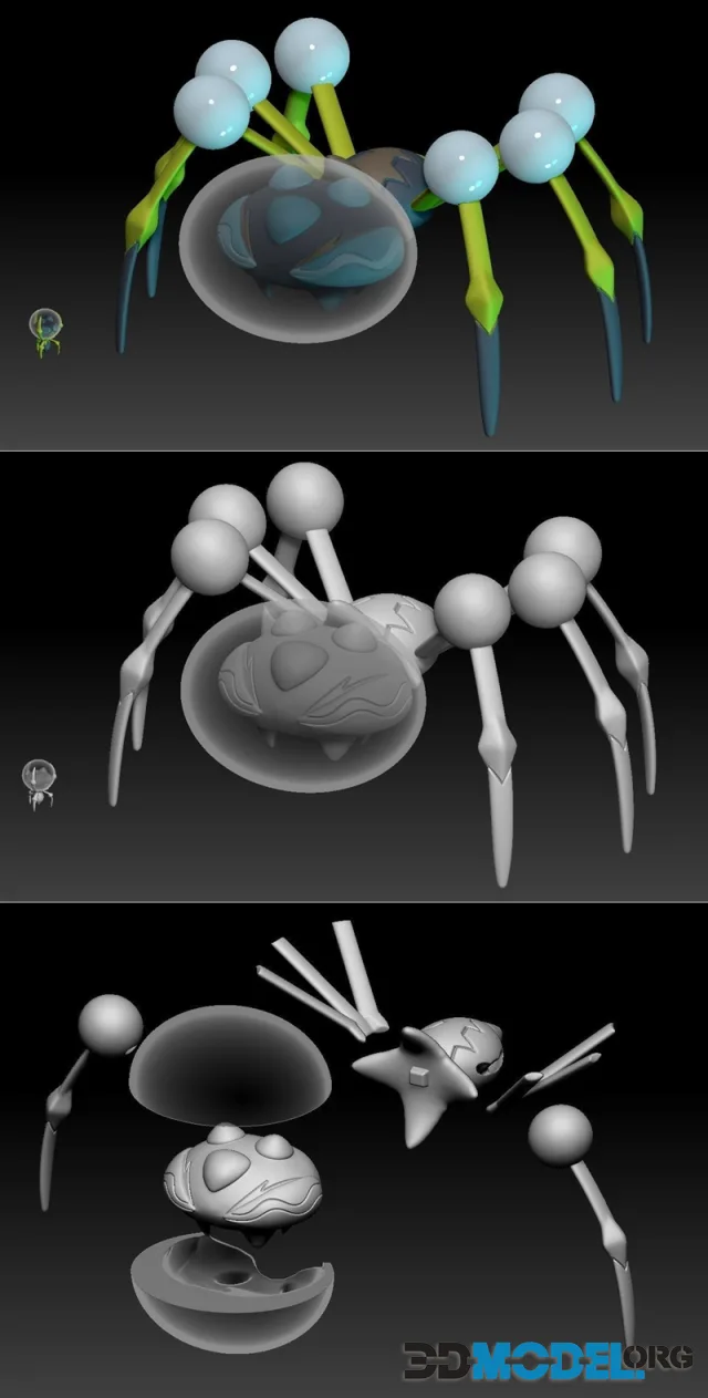 Pokemon Dewpider Araquanid – Printable