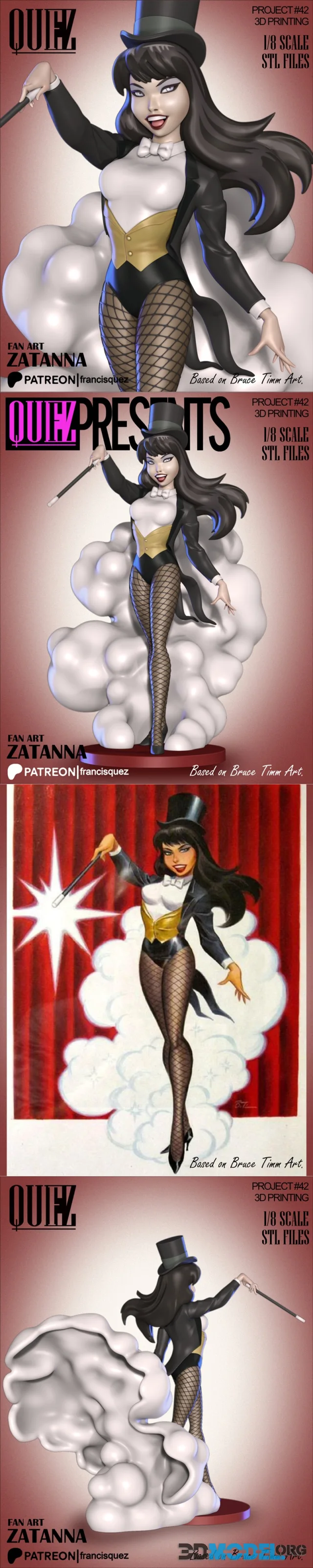 Francis Quez - Zatanna Bruce Timm style version – Printable