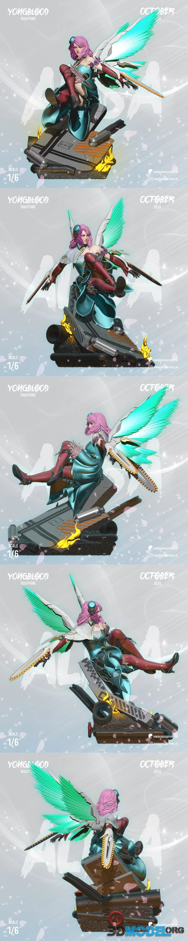 Yongblood Sculpture - Alisa Bosconovitch Tekken 8 – Printable