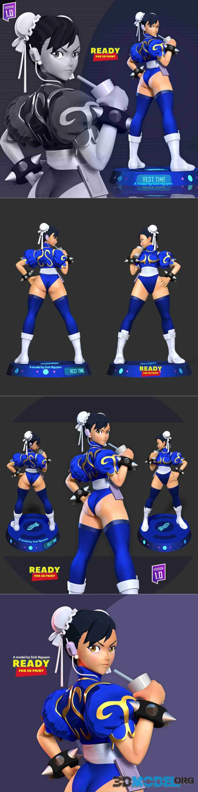 Chun Li Street Fighter Fanart – Printable