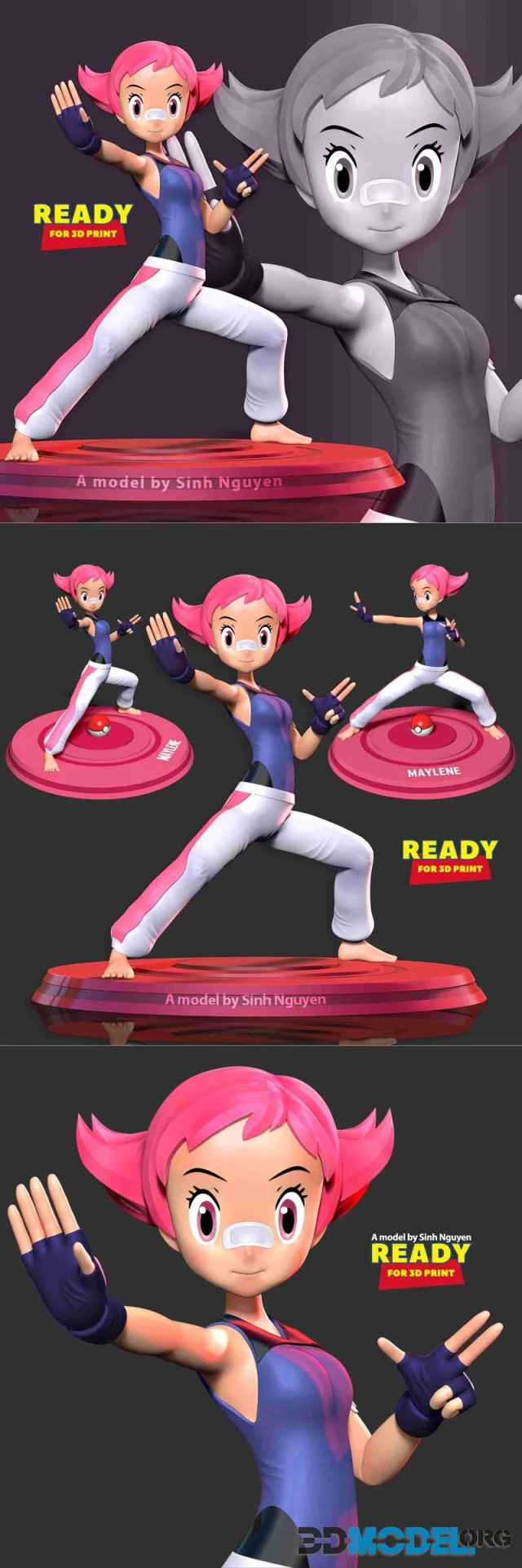 Maylene Pokemon Fanart – Printable