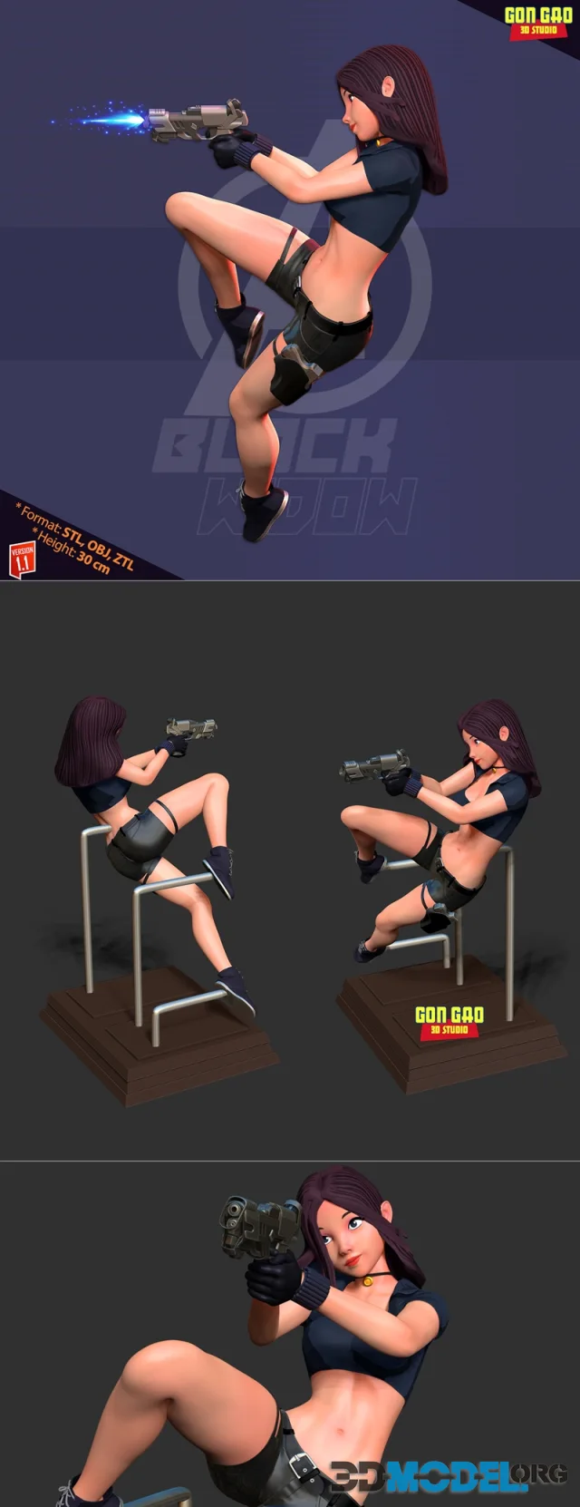 Black Widow Stylized Remake – Printable