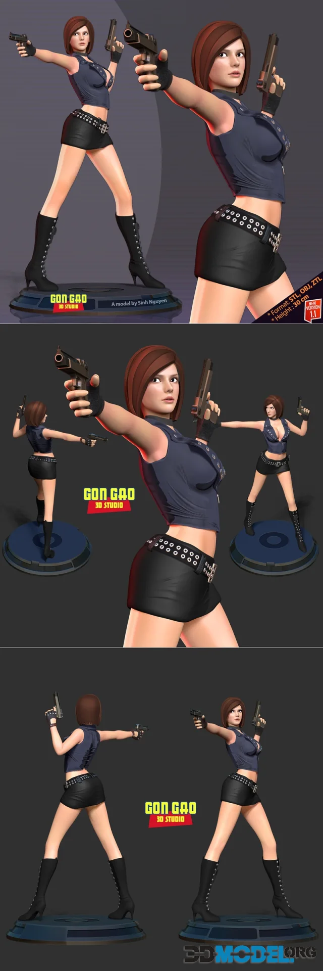 Female Assassin Remake – Printable