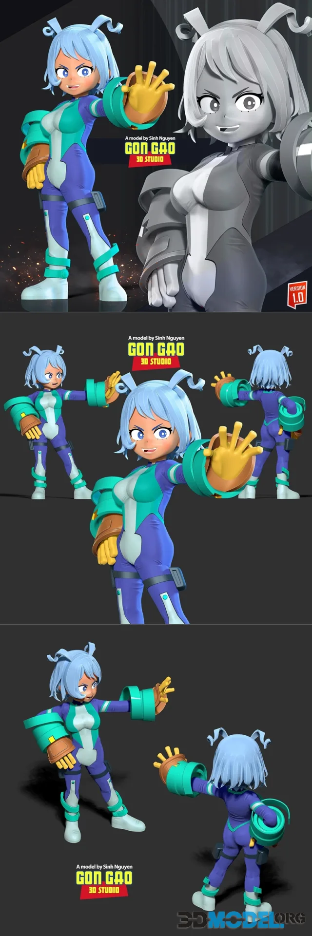 Kid Nejire Hado – Printable