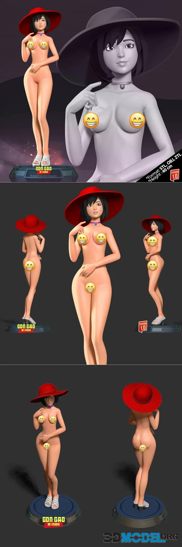 Girl In Red Hat – Printable