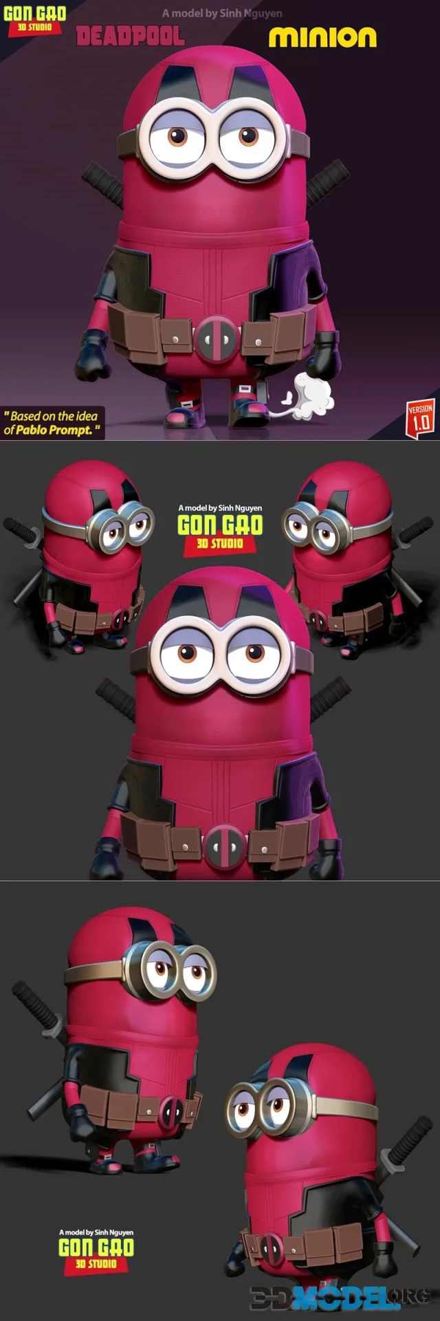 Deadpool Minion – Printable