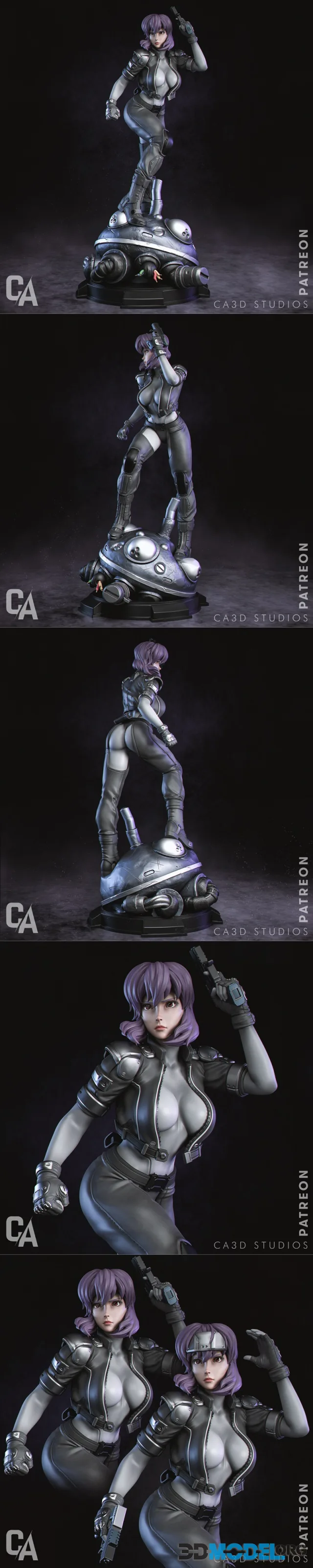 Ca 3d Studios - Motoko Kusanagi – Printable