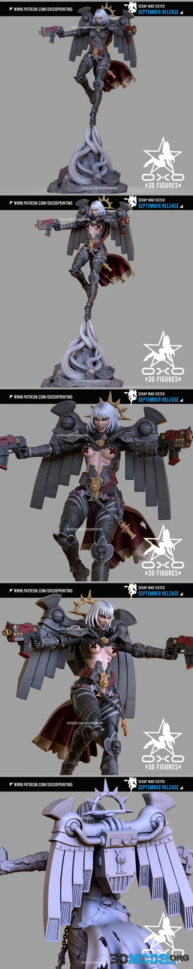 OXO3D Figures - Serap War Sister – Printable