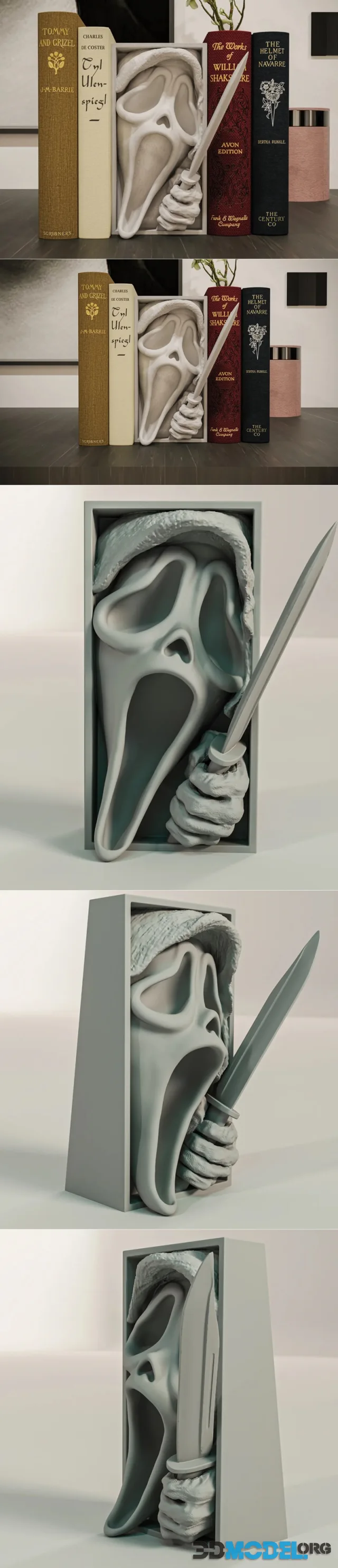 Ghostface Book Nook – Printable