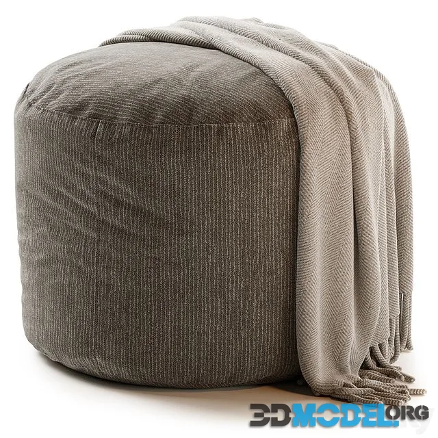 ANYWHERE IVORY POUF