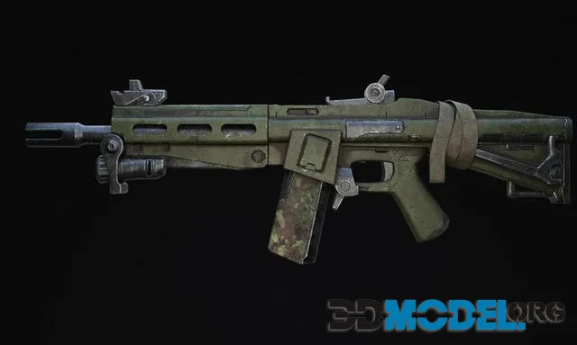 Assault Rifle Sci-Fi Post Apocalypse (PBR)