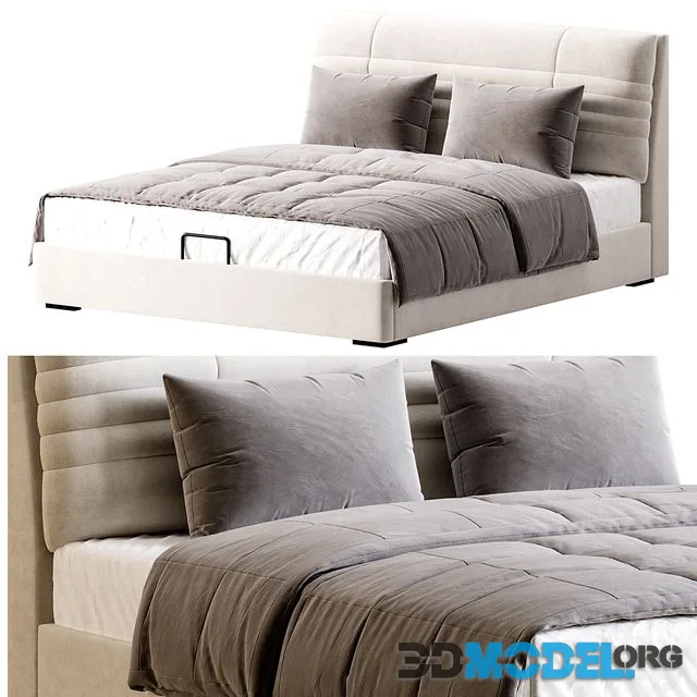 Beige Upholstered Modern Headboard