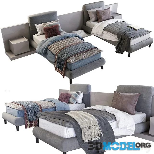 CLIFF bed Meridiani Designers Andrea Parisio