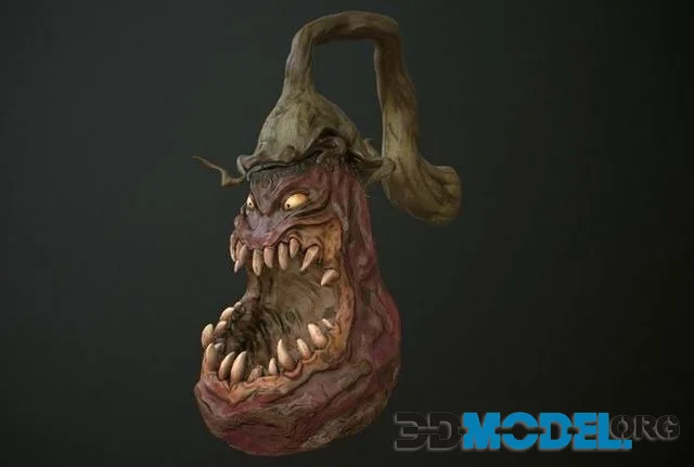 Creepy Eggplant Monster (PBR)