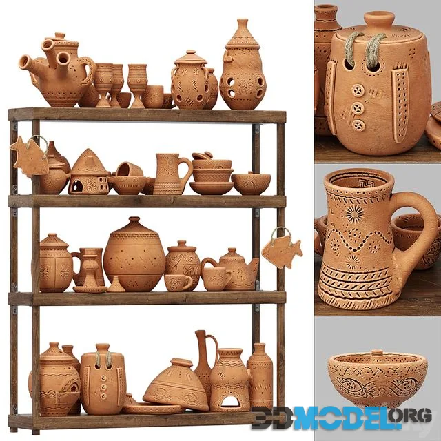 Dishes clay n21