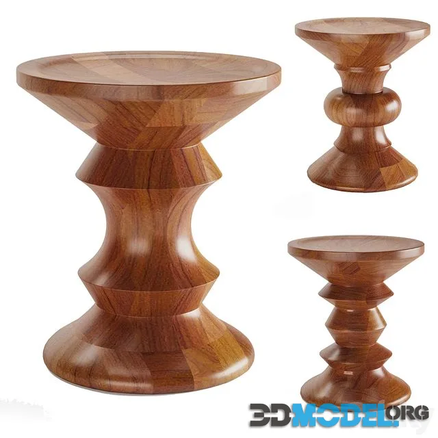 EAMES WALNUT STOOL