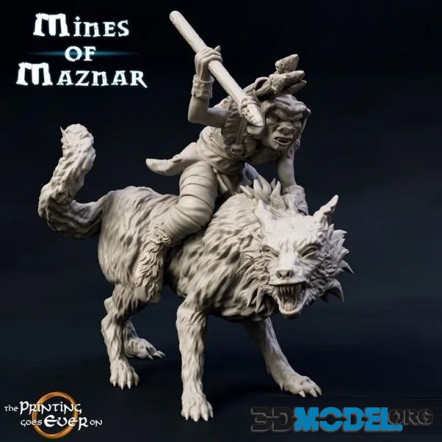 Goblin Warg Rider (throwing javelin)