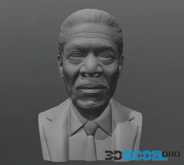 Morgan Freeman Bust For 3D Printing