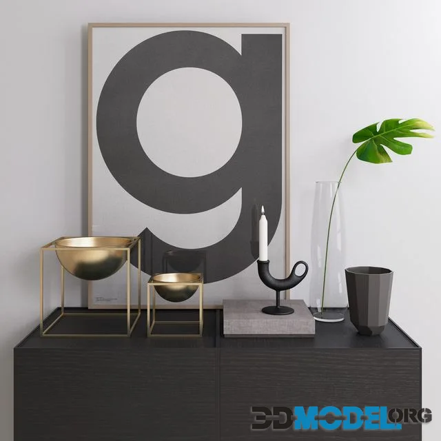 Nedrefoss Chandleholder Decorative Set