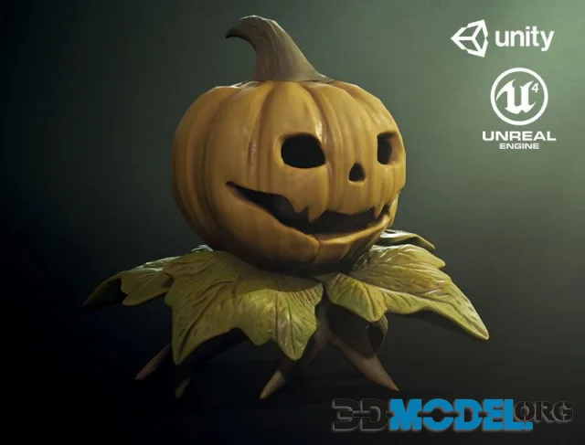 Pumpking Monster1 (PBR)